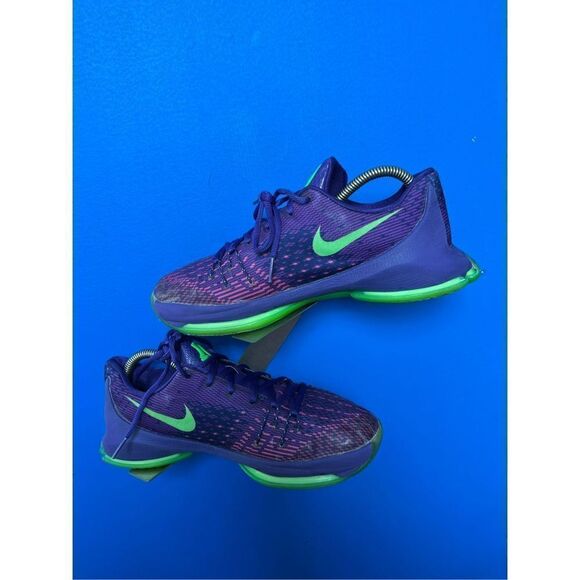 Nike KD 8 (GS) "Suit" Youth Purple/Green Basketball Shoes Size 7Y / 768867-535 - Picture 2 of 6
